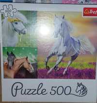 Puzzle 500sztuk konie firmy Trefl