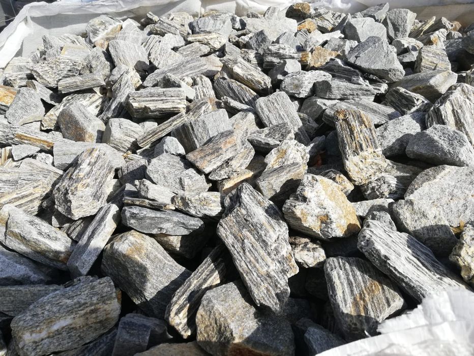 Kora kamienna ozdobna szarobrąz gnejs grys naturalny 3 tony z dostawą