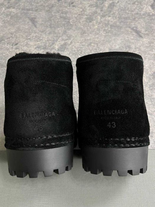 BALENCIAGA ALASKA SKI FUR BOOTS ботинки чоботи чорні уггі ugg low
