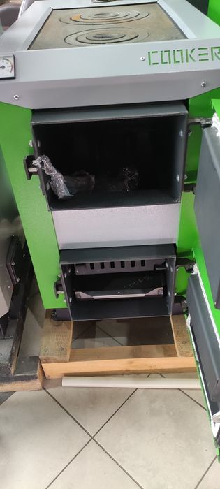 Котел з плитою твердопаливний на дрова