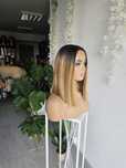 Peruka premium natural lacefront Zyta long bob naturalny efekt refleks