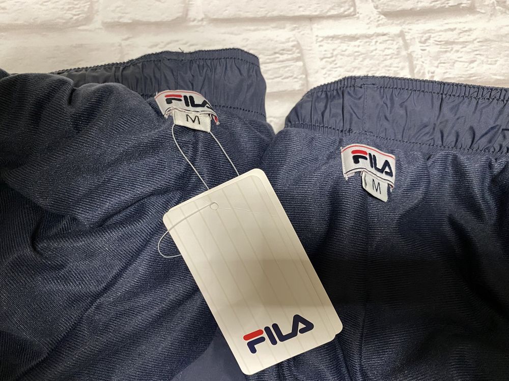 Новые утепленные штаны брюки Fila Heritage Men синие Размер М