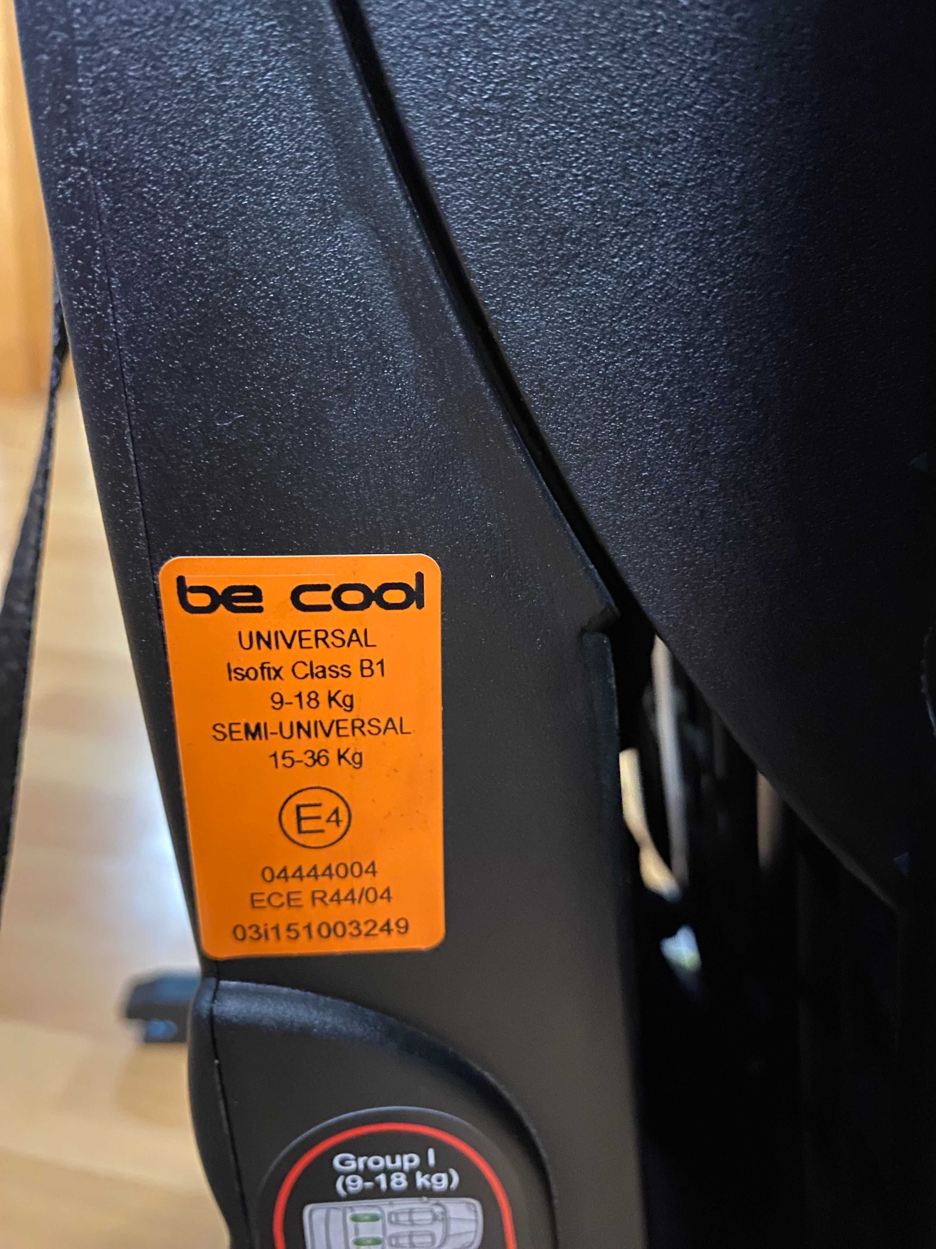 Cadeira auto BE COOL Thunder Isofix Grupo 1/2/3, de 9 a 36 kg