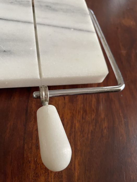 Vintage marmurowa gilotyna kuchenna do sera