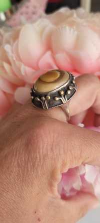 ORNO sygnowany pierścionek agat