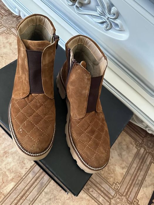 Черевики натуральний замш