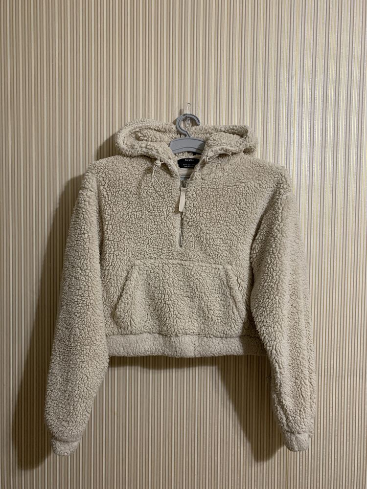 Кроп худі тедді Bershka р.M