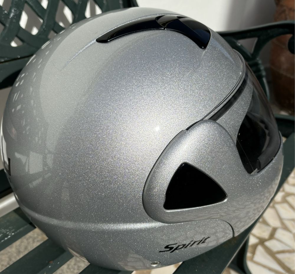 Capacete modular de mota