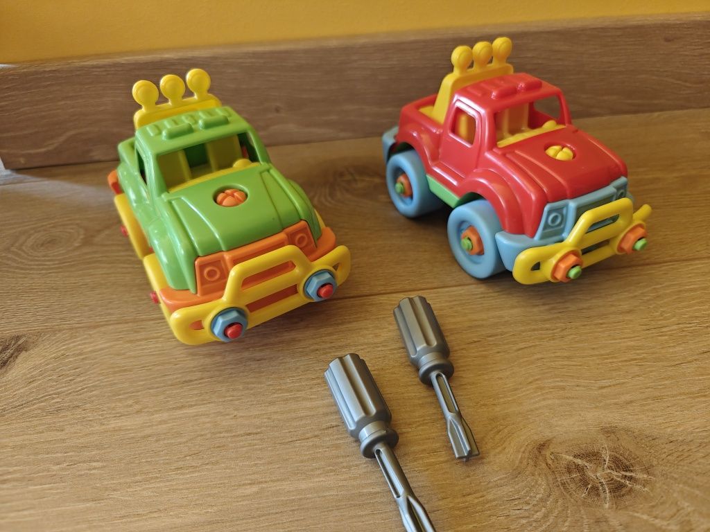 2szt. 2x jeep, dżip. Polesie. Wader. Auto do skręcania, rozkręcania.