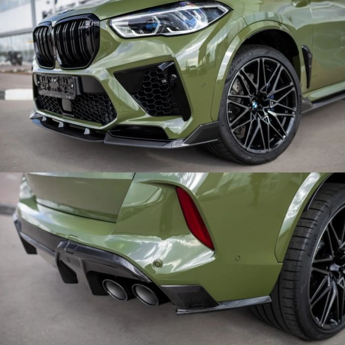 Обвес губа юбка накладка для BMW X5М F95 G05 лезвия на пороги спойлер
