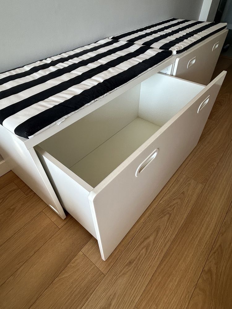 SMASTAD Ikea (starsza kolekcja) skrzynie/ławki z pojemnikiem wyjezdnym