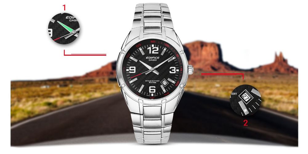 zegarek męski casio edifice ef-125d-1aveg + box