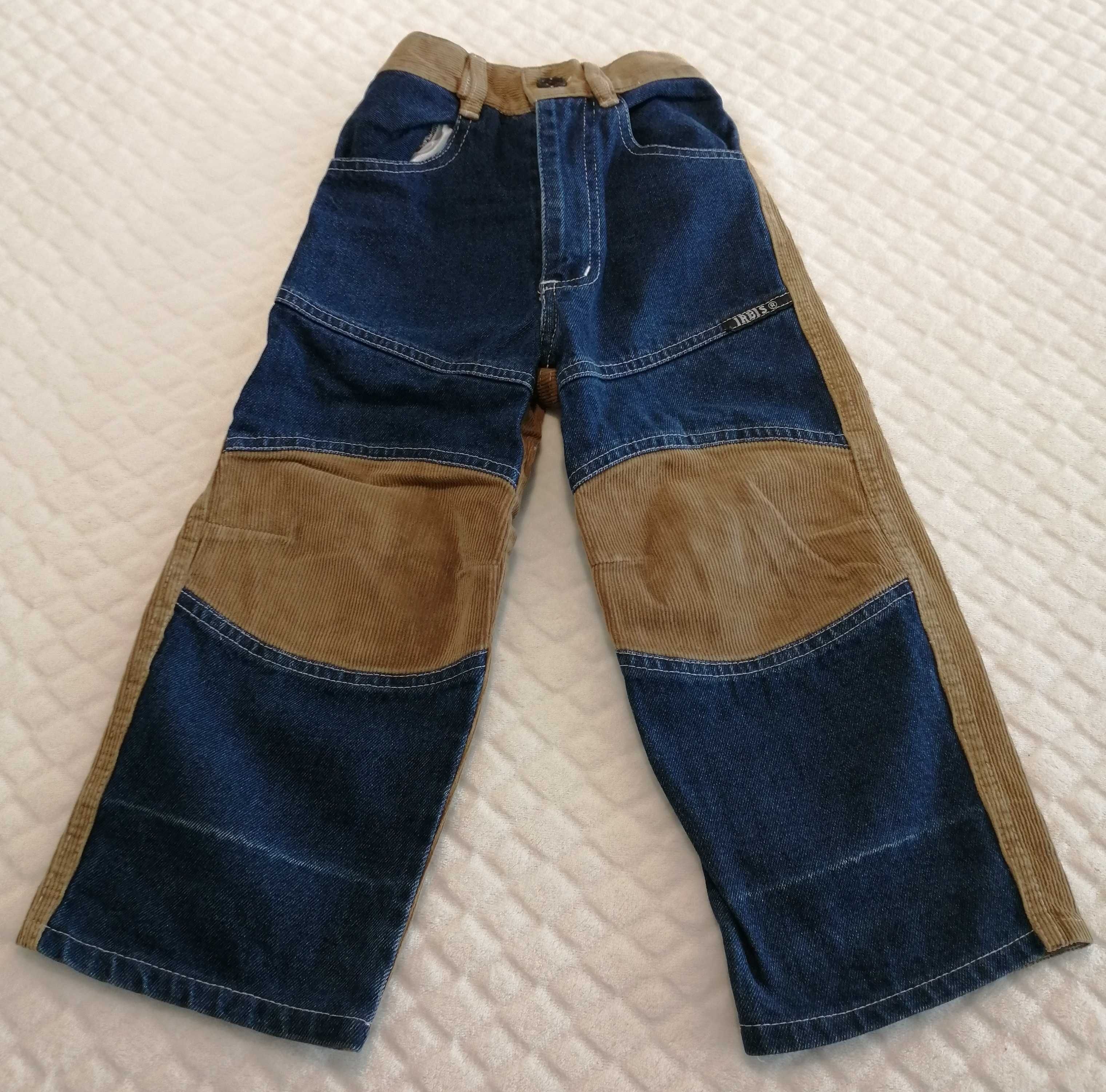 Spodnie sztruksowe, dżinsowe, chłopięce, 110, Irbis (Odzież)