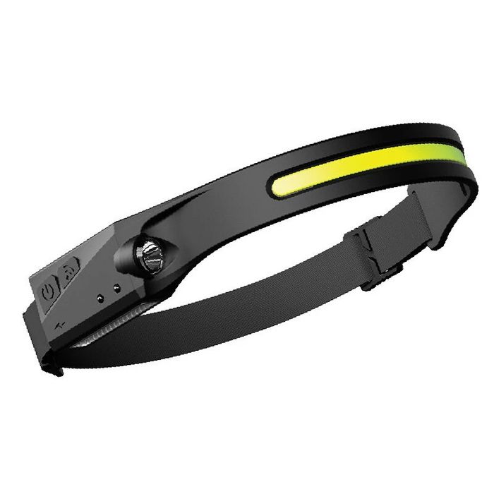 Lanterna Cabeça USB recarregável, Sensor 1200mAh 270° Wide Range 350LM
