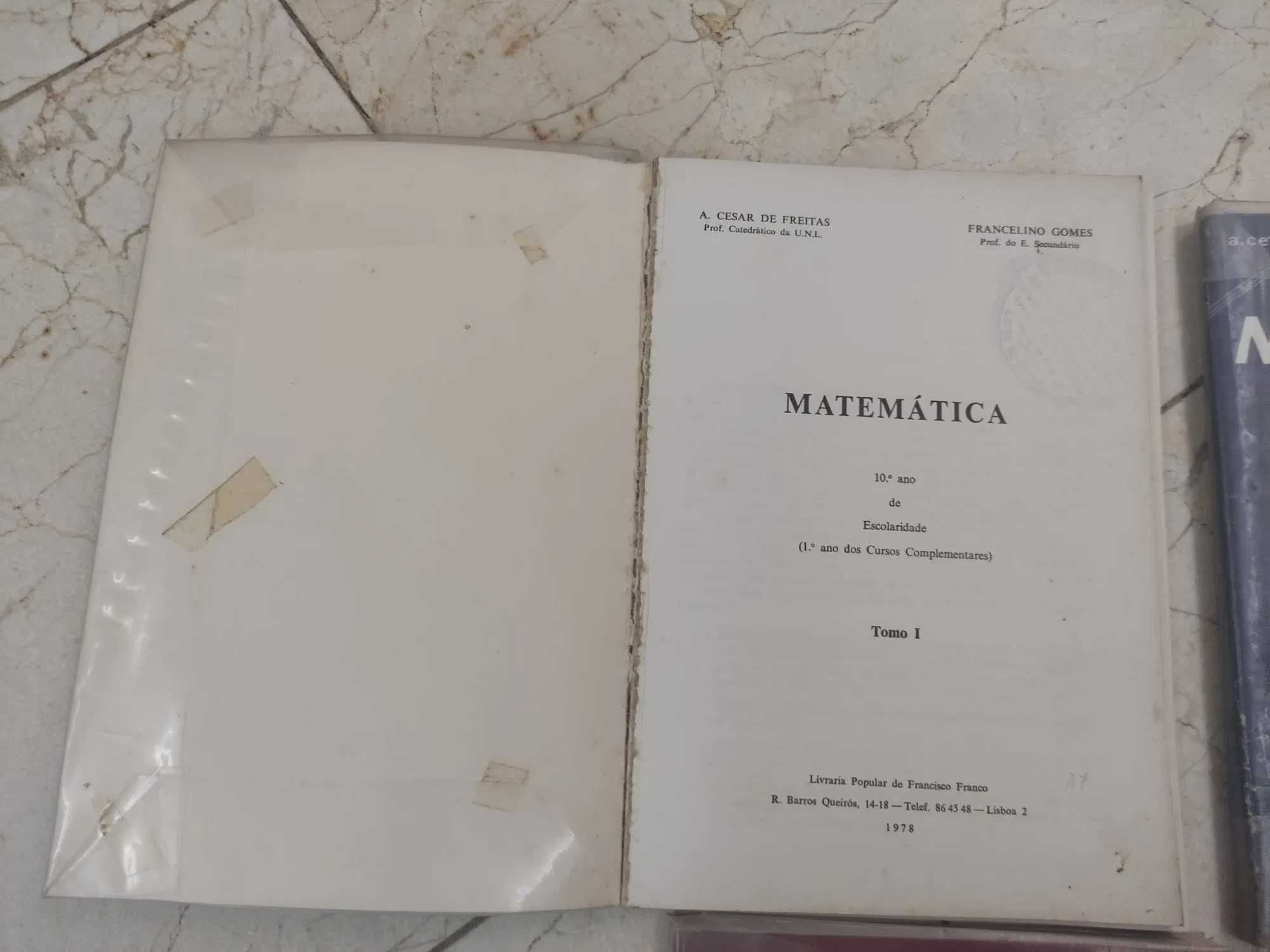 Livros Matemática vintage