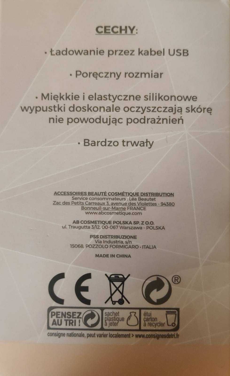 masażer soniczny szczotka pod prysznic wodoodporna