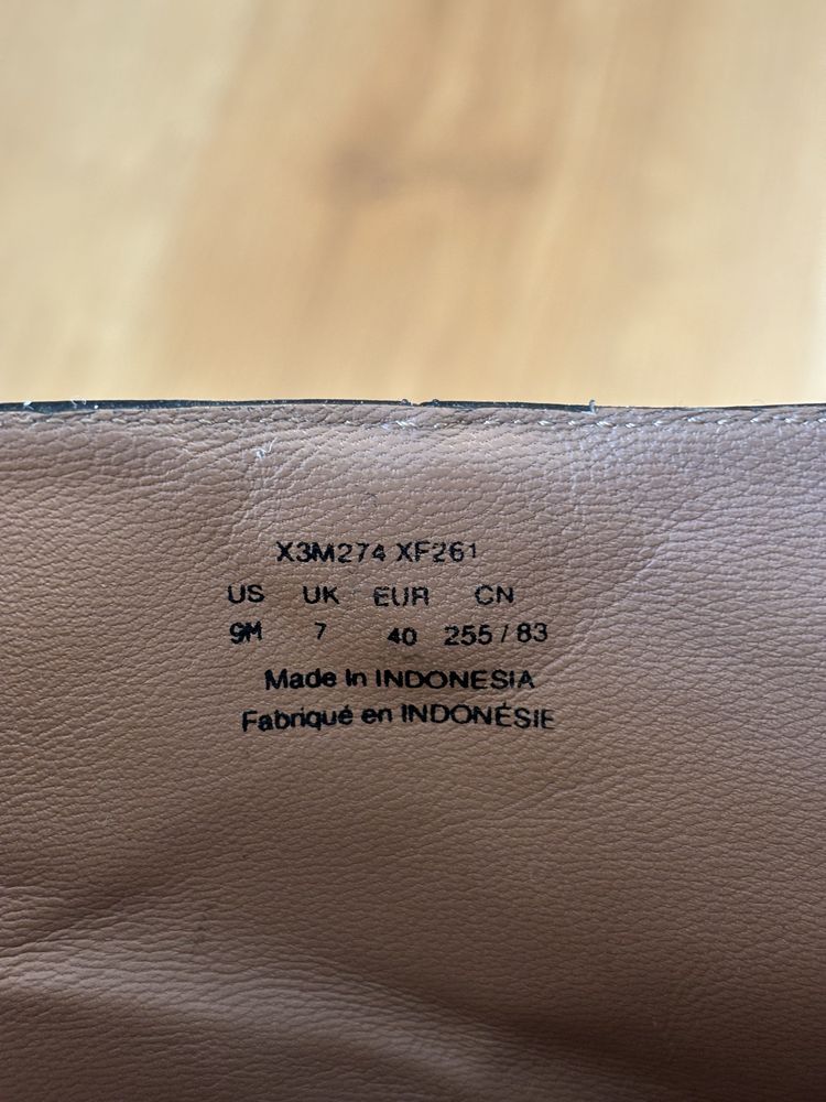 Emporio Armani / botki / sztyblety / roz. 40 / skóra naturalna
