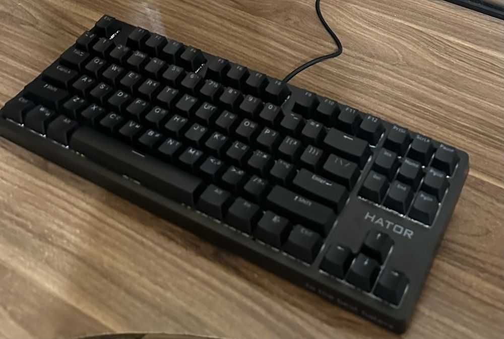 Клавиатура Hator Rockfall 2 Mecha TKL Black Aurum Orange Switch