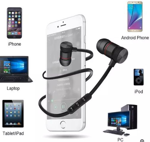 Wireless Earphone | Fones de Desporto Bluetooth para Android iPhone iO