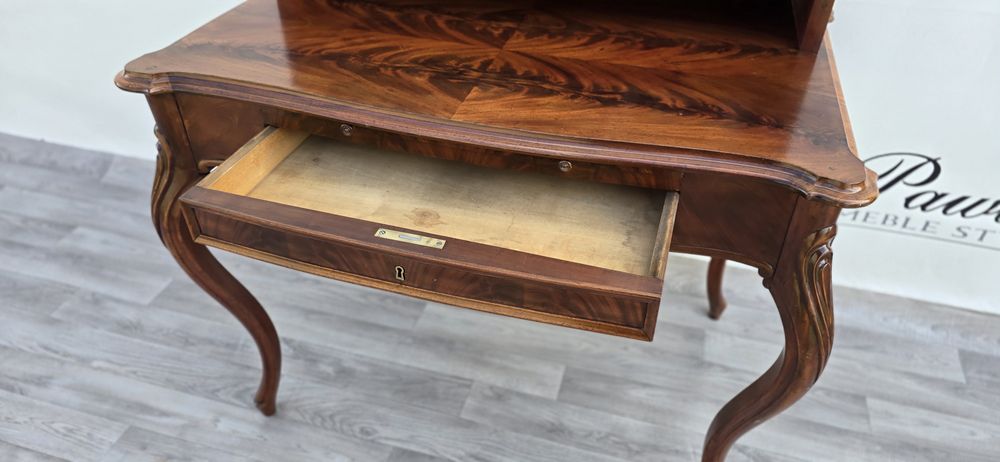 Sekretarzyk Biurko stylowe Mahoń Ludwik Chippendale