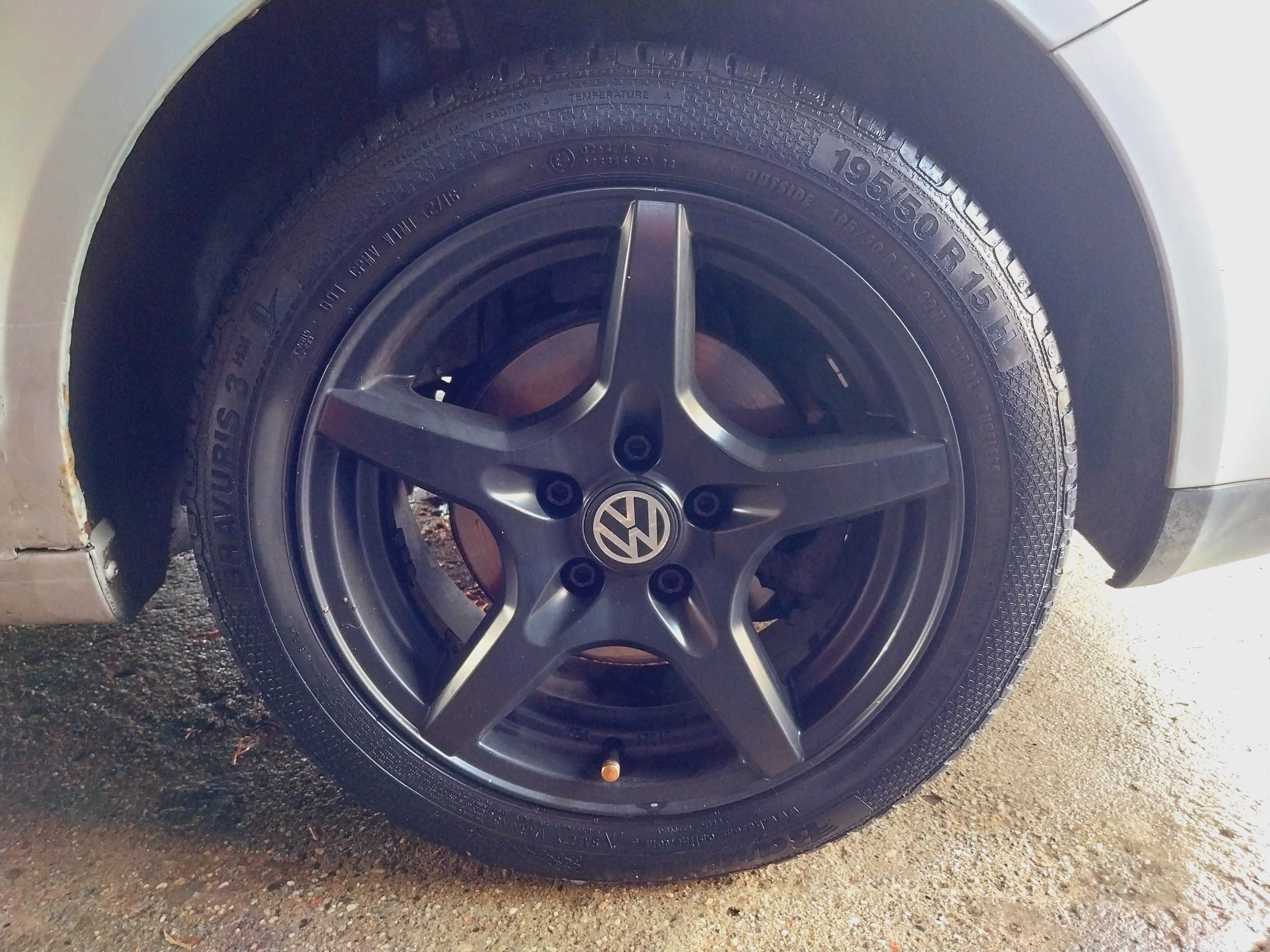 Vw Polo 9N koła letnie alufelgi czarny mat 15" cali 5x100 195/50/15