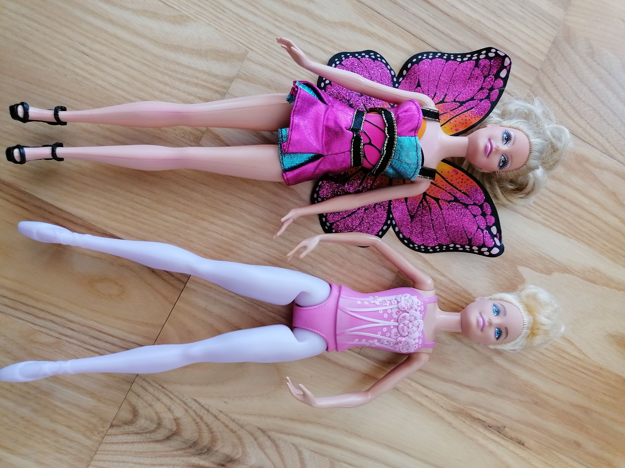 Lalki barbie motyl i baletnica