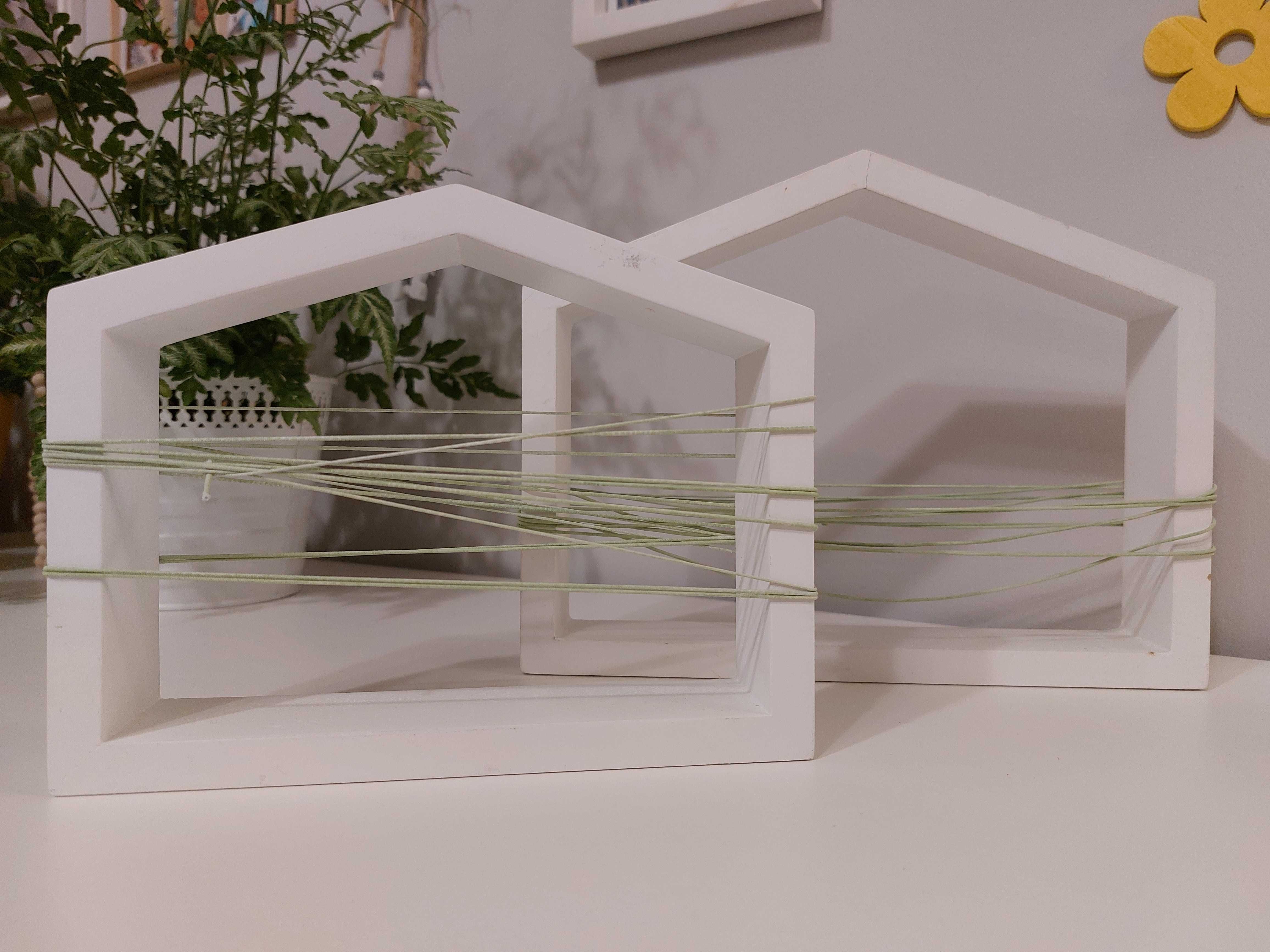 Ramki na zdjęcia 3D przestrzenne sznurki domek