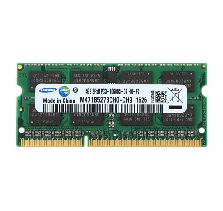 SAMSUNG 4GB 2Rx8 PC3-10600S DDR3 memória RAM notebook
