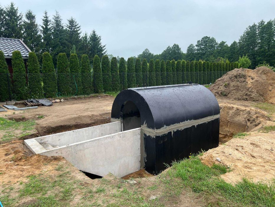 Piwnica betonowa z montażem dach kopułowy lub płaski Montaż Producent