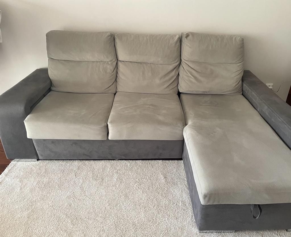 Sofa cinza  3 lugares