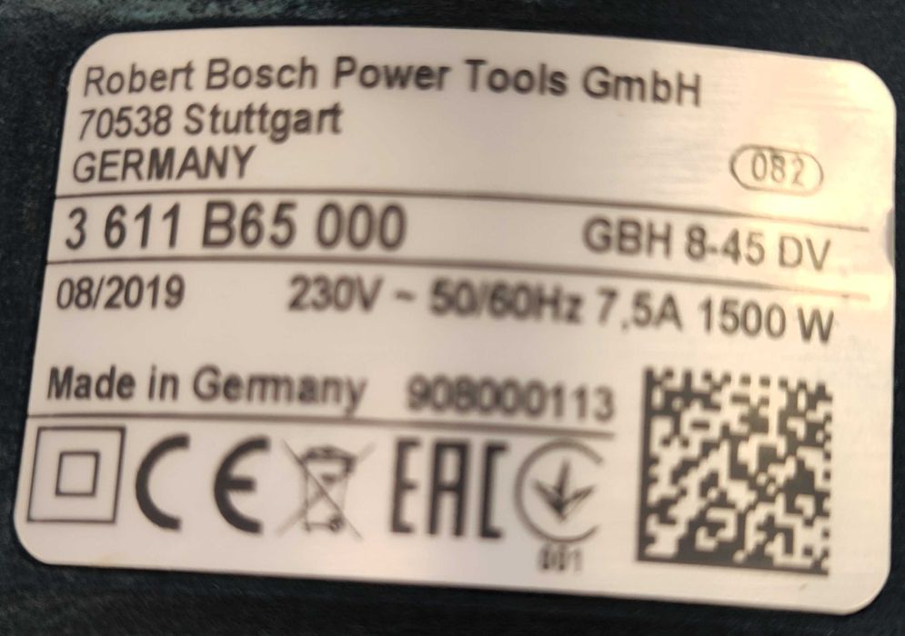 Młot GBH 8-45 DV BOSCH uchwyt sds-max