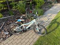 Rower dziecięcy Unibike 20 cali – biały + nowe opony!