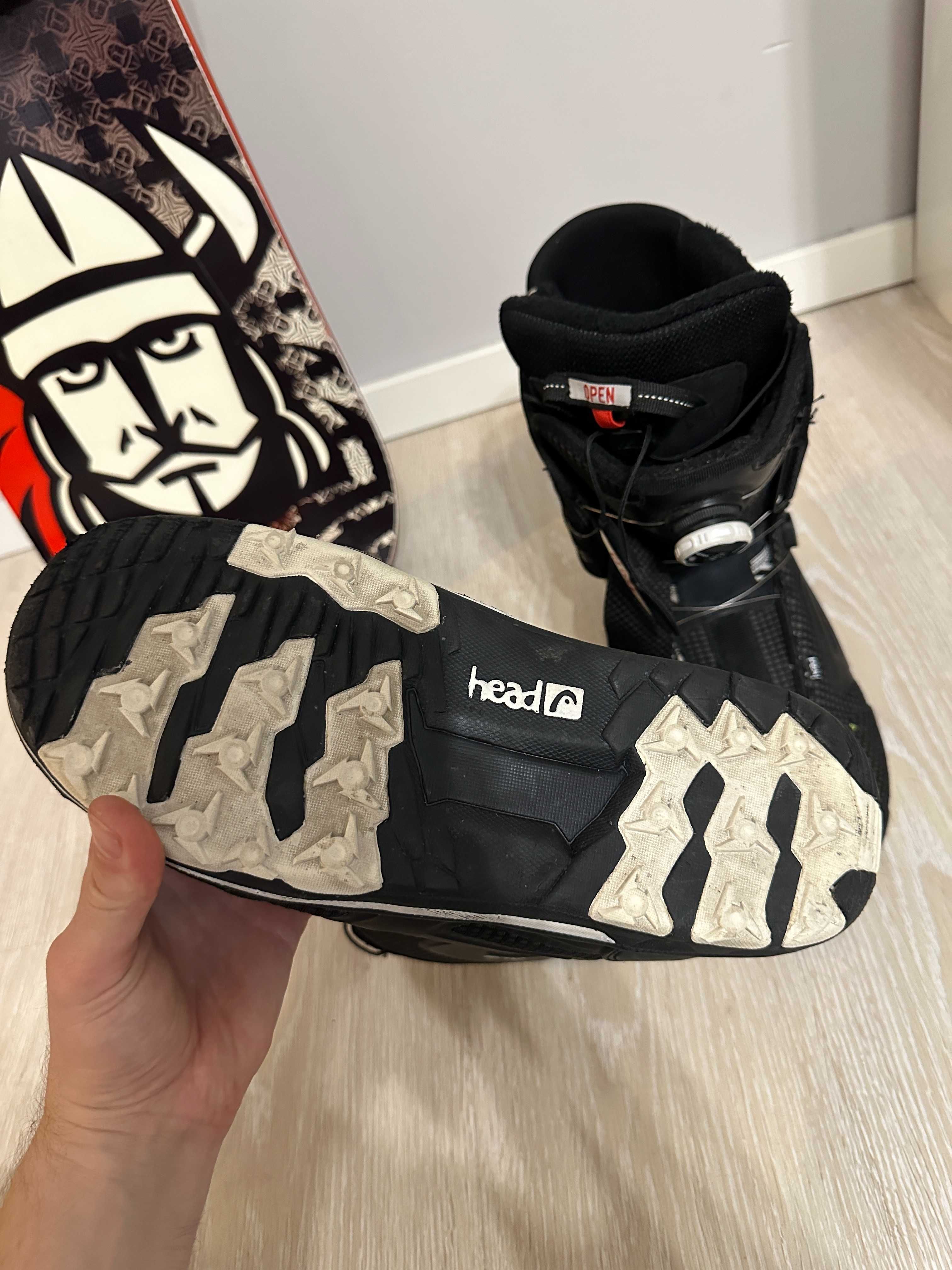 Deska Snowboardowa Goltes +Wiązania Burton + buty Head Super  Stan