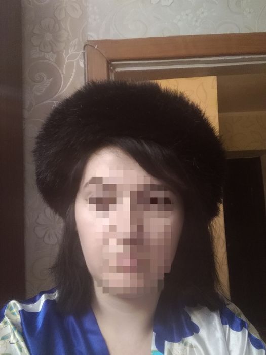 Шапка замшевая теплая