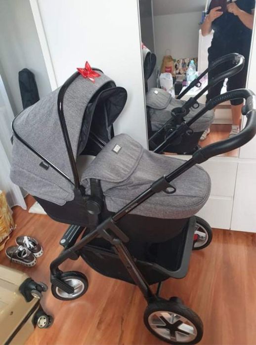 Wózek Silver Cross Pioneer 3w1 plus dodatkowo baza do nosidełka