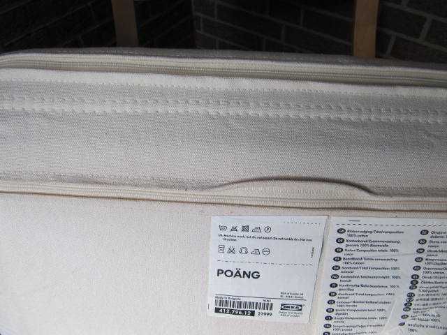 IKEA. Drewniany fotel obrotowy POANG