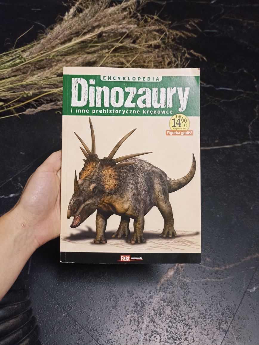 Książka o dinozaurach encyklopedia dinozaury i inne prehistoryczne krę