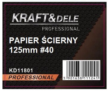 Papier ścierny rzep 125mm 50el. KD11801