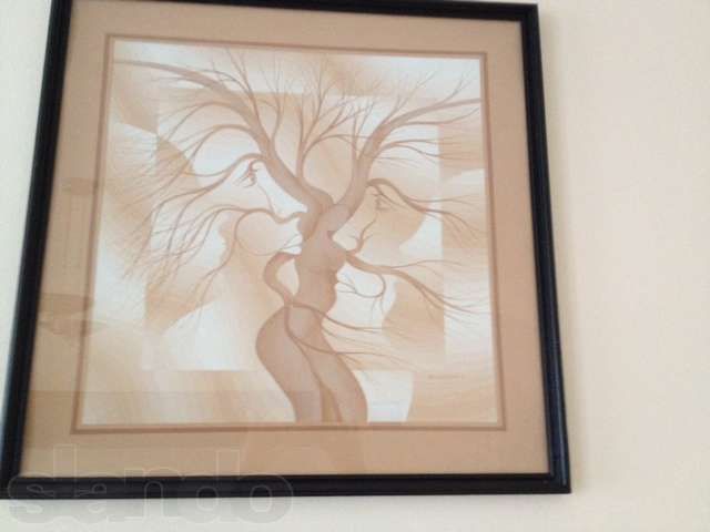 Картина "Дерево жизни" 65х65 см, пастель