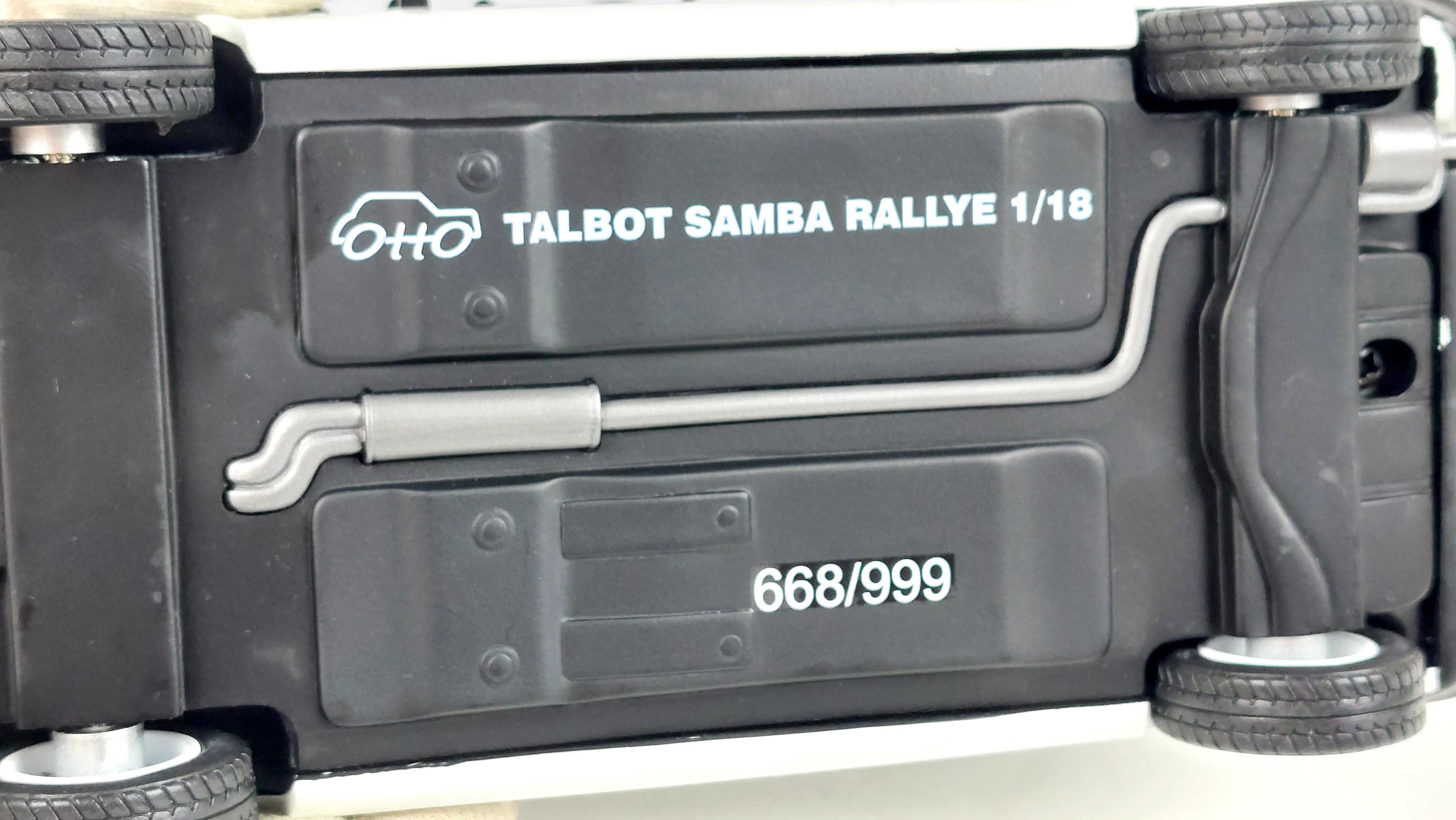 Talbot Samba Rallye 999sztuk limit otto 1:18