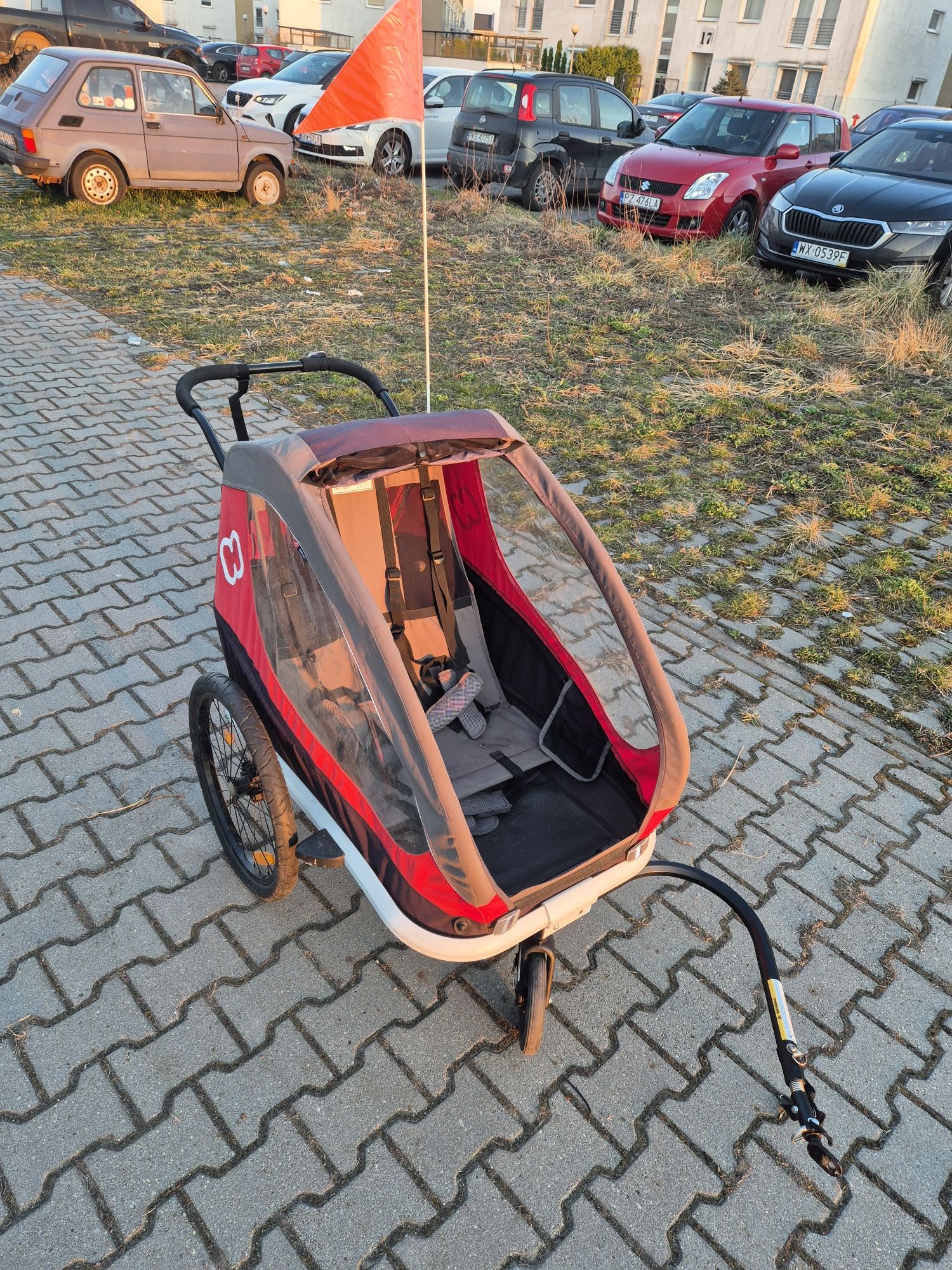Przyczepka rowerowa i wózek hamax, dwu osobowa 2w1
