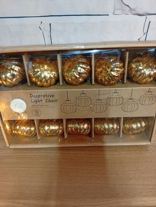 Girlanda dynie 10x led dekoracje jesienne