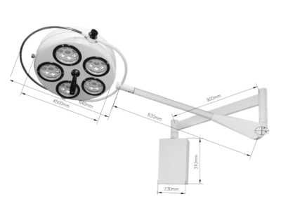 Lampa medyczna zabiegowa operacyjna kosmetyczna weterynaryjna