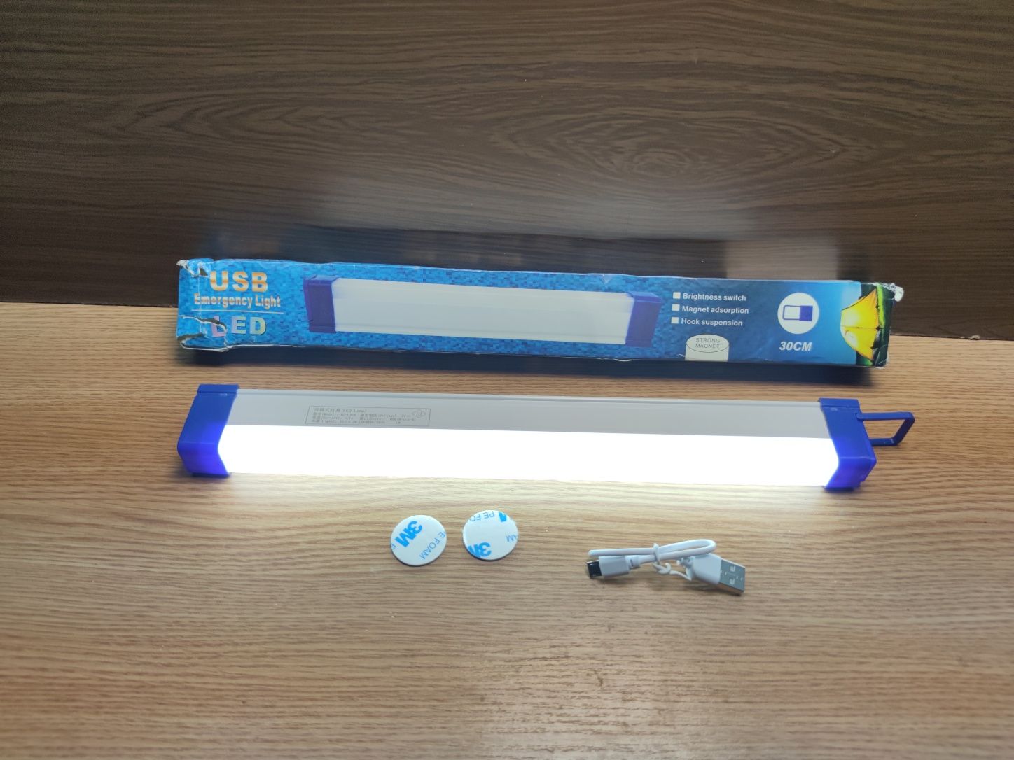 Светильник аккумуляторный 30см LED WHITE 18650