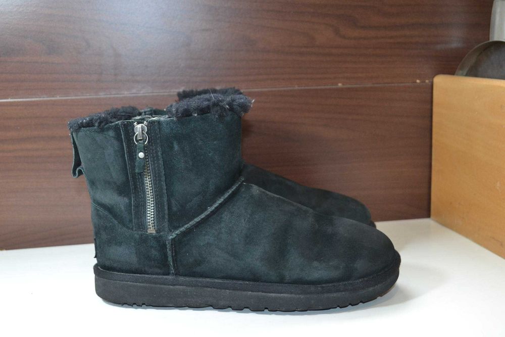 ugg australia mini double zip 39р уги оригинал кожаные зимние сапожки