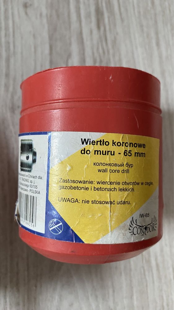 Wiertło koronowe do muru 65mm 65 Condor