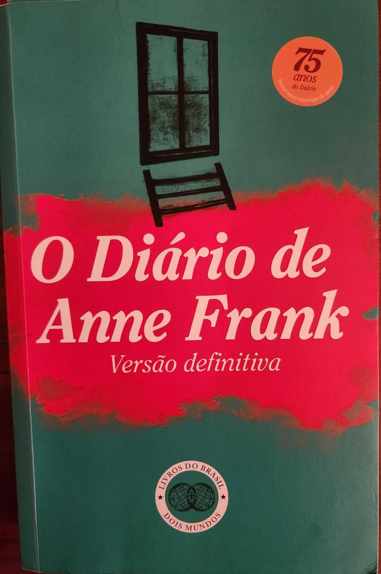 Livro - Diário de Anne Frank,  versão definitiva - como novo