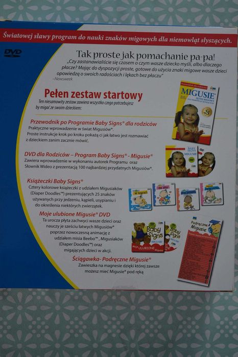 Migusie- zestaw edukacyjny programu Baby Signs