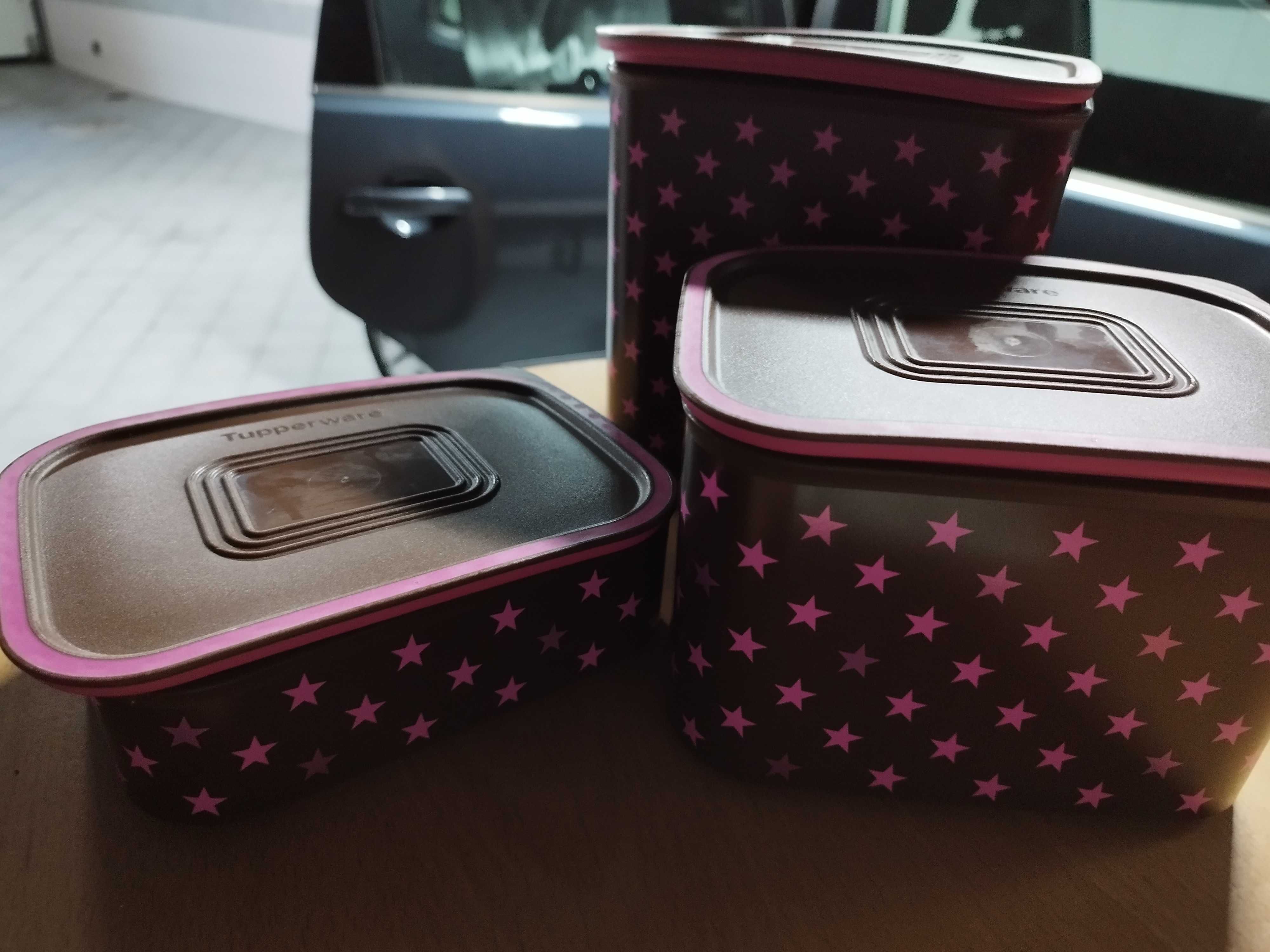 Conjunto Tupperware estrelas