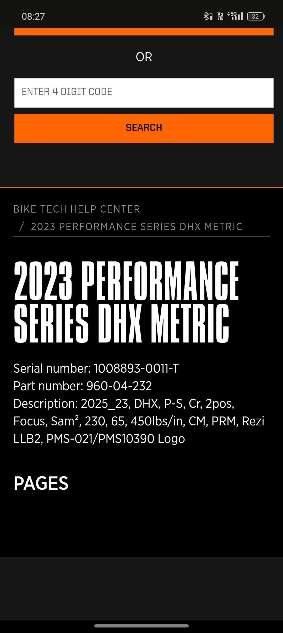 Nowy damper Fox DHX Metric 230x65. 2023 r